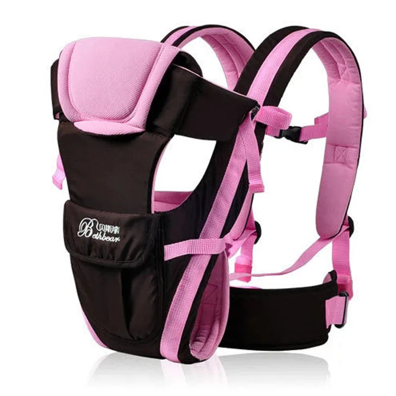 porte bebe-Travel-baby-360-Pink-Smiley-Promenade-Ergonomique-Bébékiss